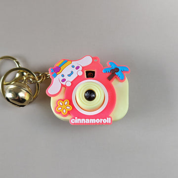 Yellow Cinnamoroll Cute Camera Keychain with Picture Projector