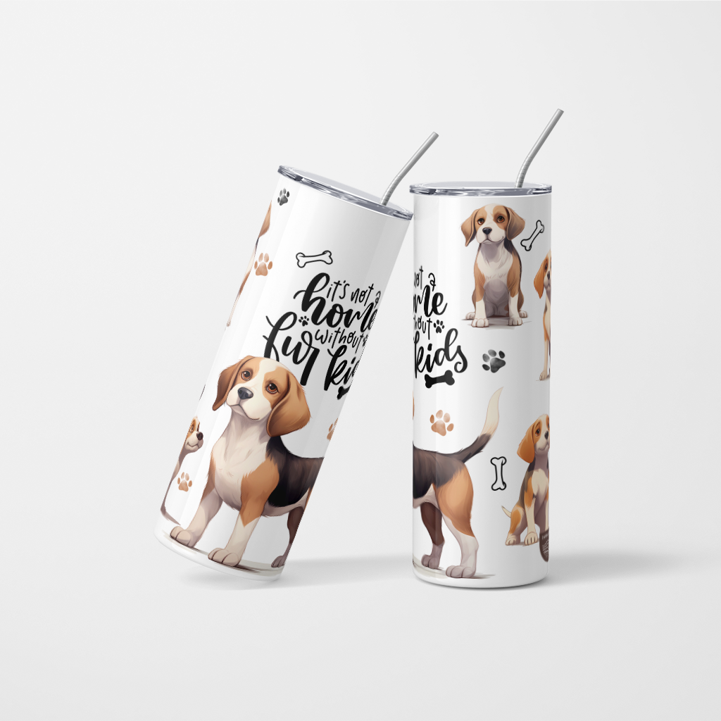 Its not a home without Fur Kids Beagle Dog Tumbler - 600 ml