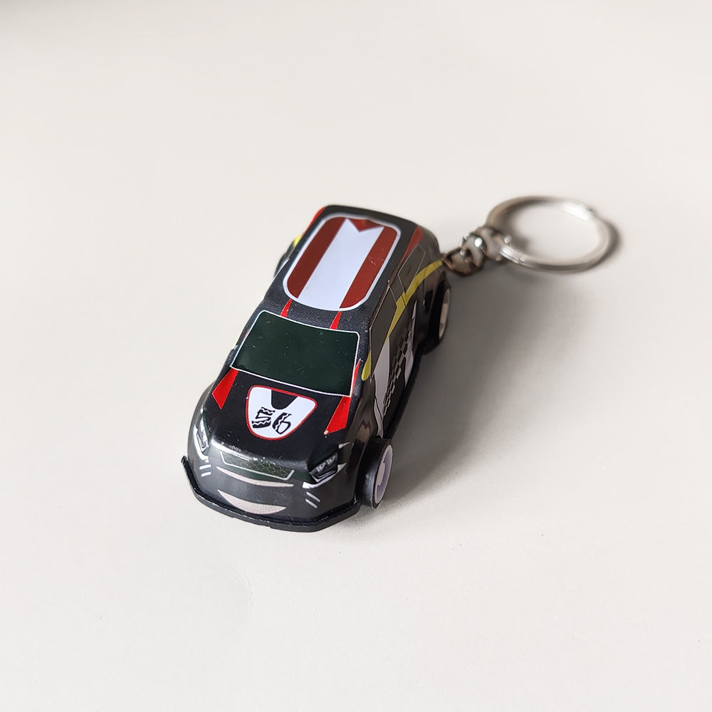 Mini Pullback Car Keychain
