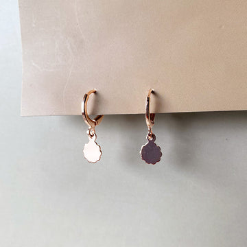 Golden Cloud Whisper Earrings - Rose Gold