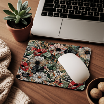 Floral Mouse Pad Non-Slip Gaming Mouse Mat