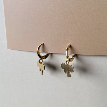 Mini Twinkle Bow Hoops