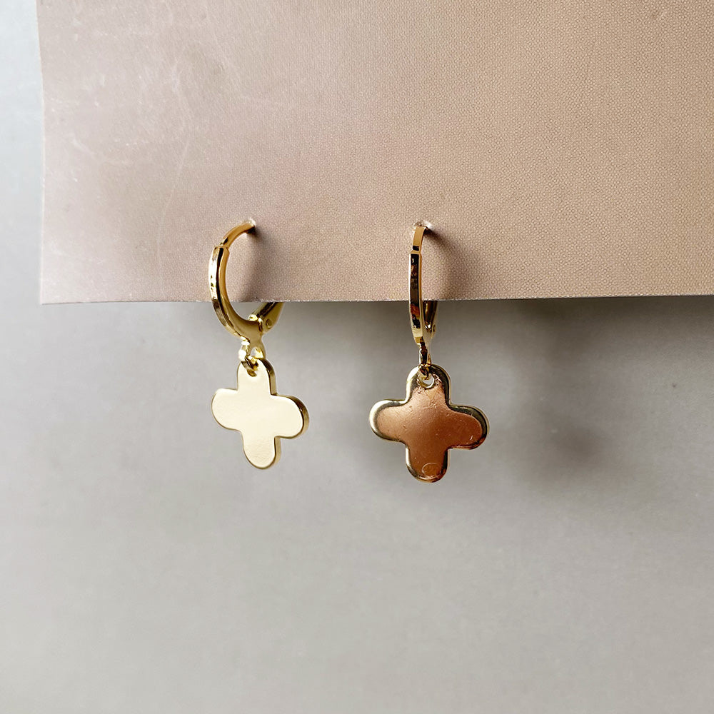 Clover Glow Hoops Earrings
