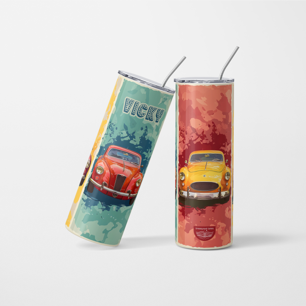 Car Tumbler with Name - 600ml
