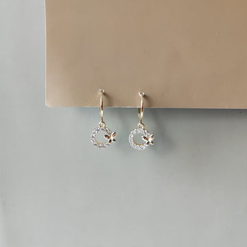 Flutter Halo Earrings - Gold