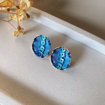 Ocean Bloom Stud Earrings