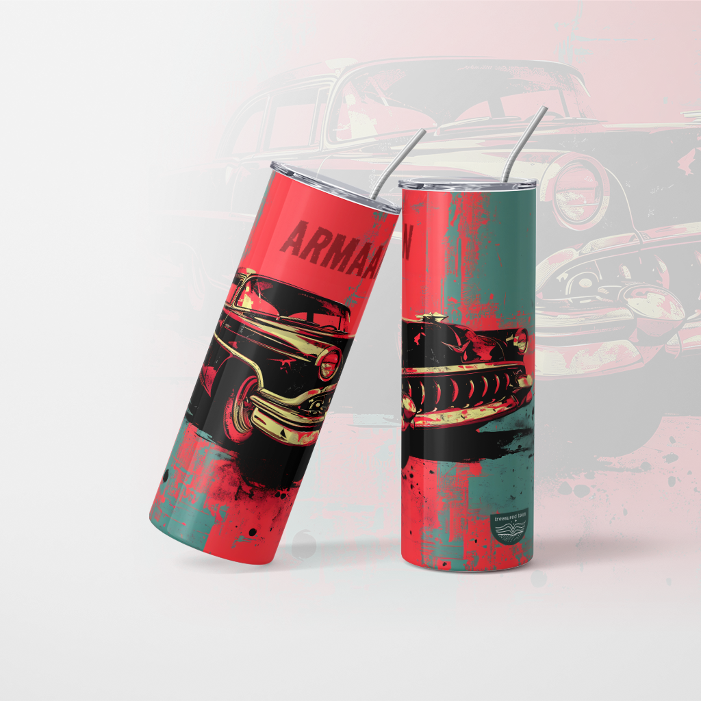 Car Tumbler with Name - 600ml