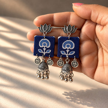 Anika Fabric Statement Earrings