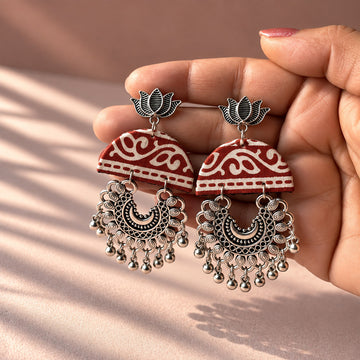 Avani Fabric Statement Earrings