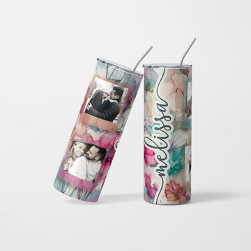Personalised Photo tumbler with 4 photos - 600 ml