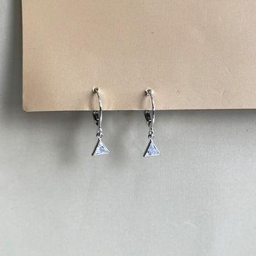 Mini Trinity Spark Earrings - Silver