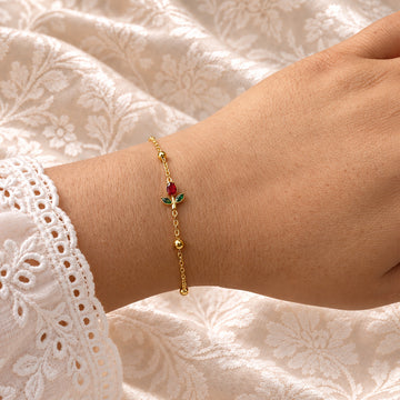 Red Tulip Bracelet