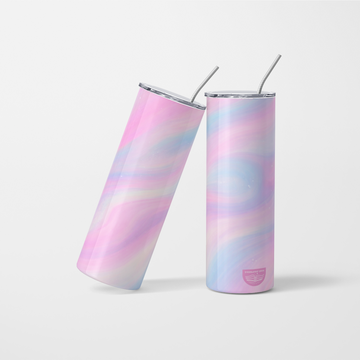 Pink Swril Pattern Tumbler - 600ml