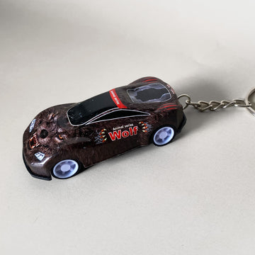 Wolf Mini Pullback Car Keychain