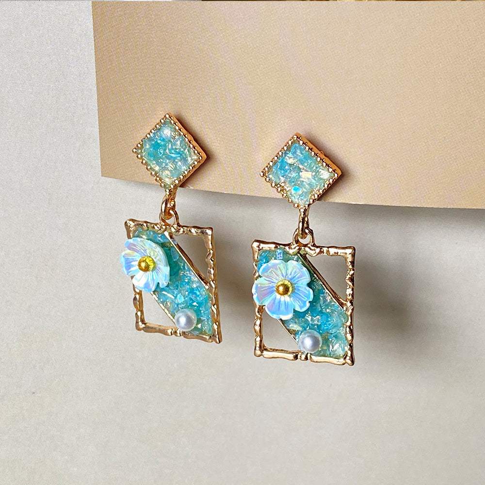 Floral Dream Frame Earrings