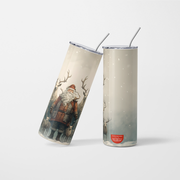 Santa with Reindeers Christmas Tumbler - 600ml