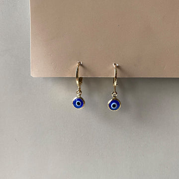 Aura Evil Eye Earrings - Gold