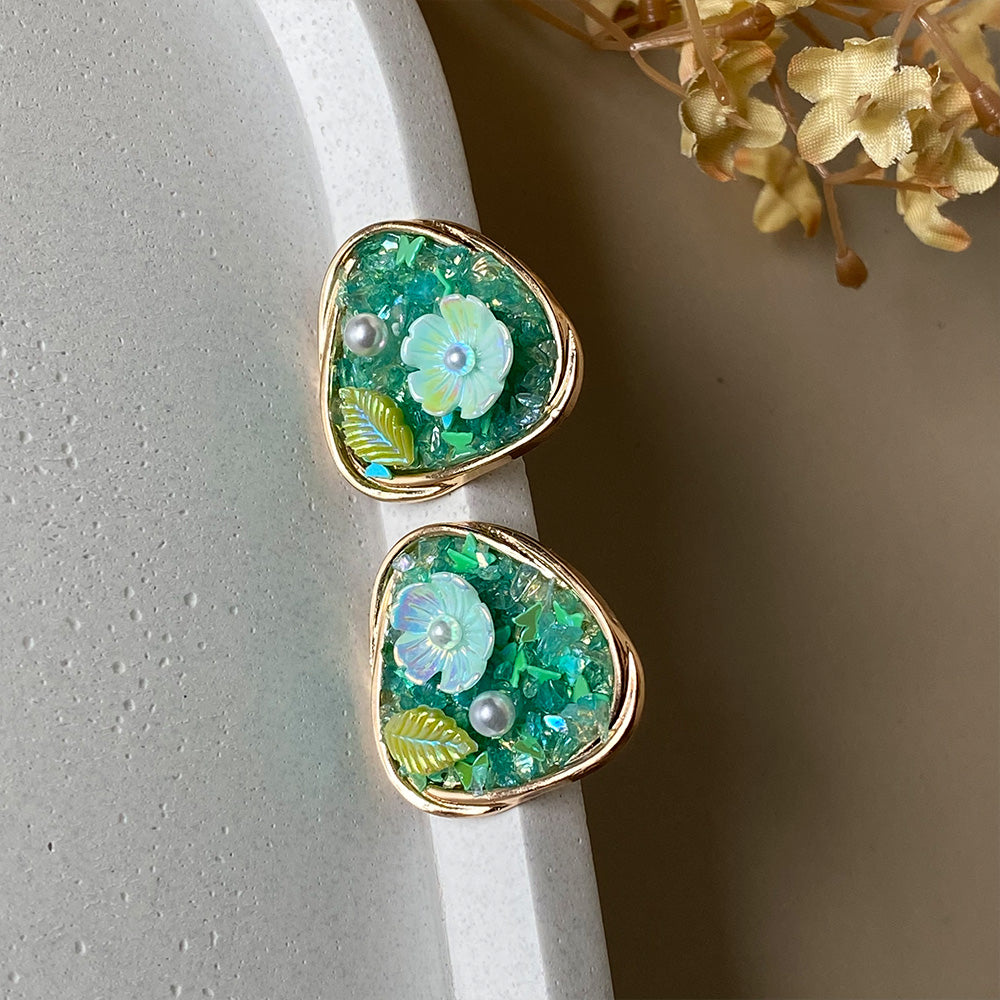 Mint Blossom Earrings