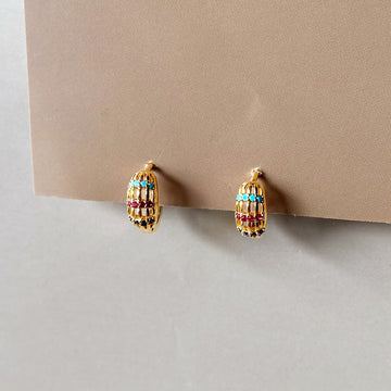 Color Pop Huggie Hoops