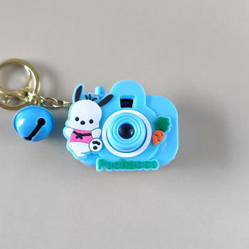 Blue Pochocco Cute Camera Keychain with Picture Projector