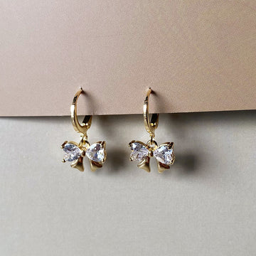 Mini Crystal Bow Drops