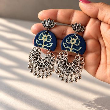 Meher Fabric Statement Earrings