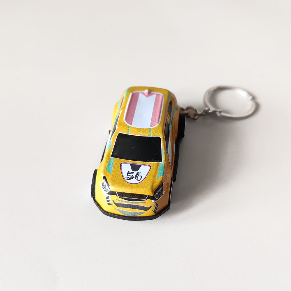 Mini Pullback Car Keychain