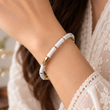 Bamboo Luxe Kada - White