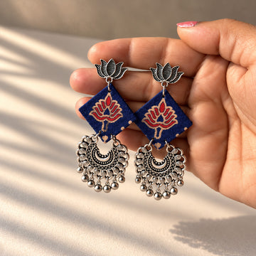 Padma Fabric Statement Earrings