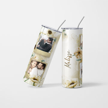 Personalised Photo tumbler with 4 photos - 600 ml