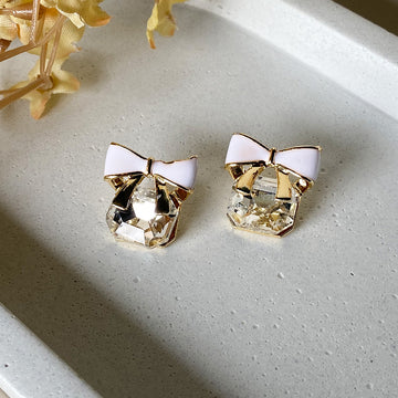 Belle Bow Sparkle Earrings