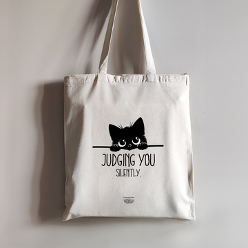 Judging You Silently Tote Bag