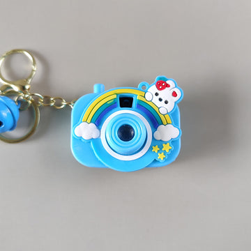 Blue Rabbit Cute Camera Keychain with Picture Projector