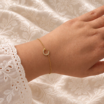Starlit Crescent Bracelet