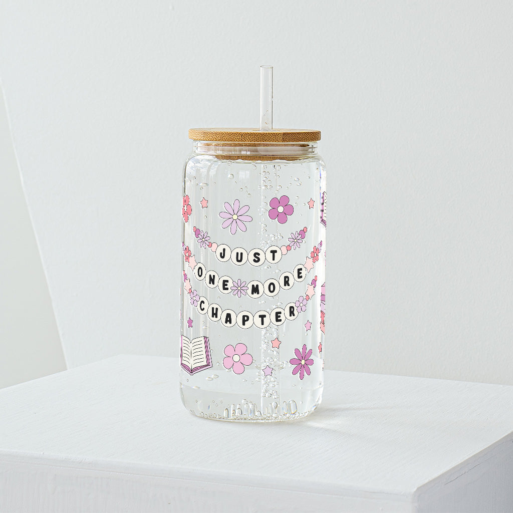 Just One More Chapter Reading Glass Tumbler - Clear 540 ml