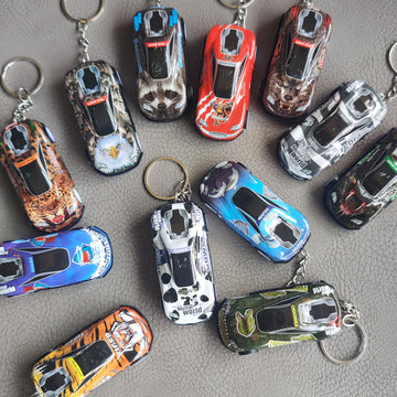 Wildlife Series Mini Pullback Car Keychain ( Set of 6 /12 ) – Bulk Pack (Random)