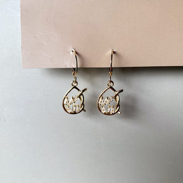 Golden Teardrop Earrings
