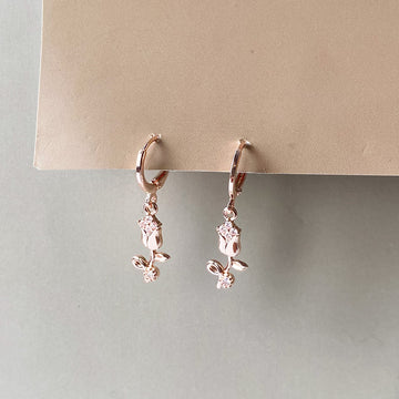 Eternal Rose Earrings - RoseGold (Anti-Tarnish)