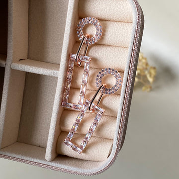 Eternal Link Earrings - Rosegold