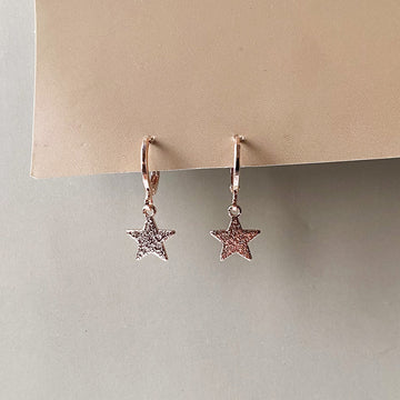 Stardust Drop Earrings - RoseGold (Anti-Tarnish)