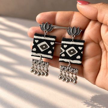Vanya Fabric Statement Earrings