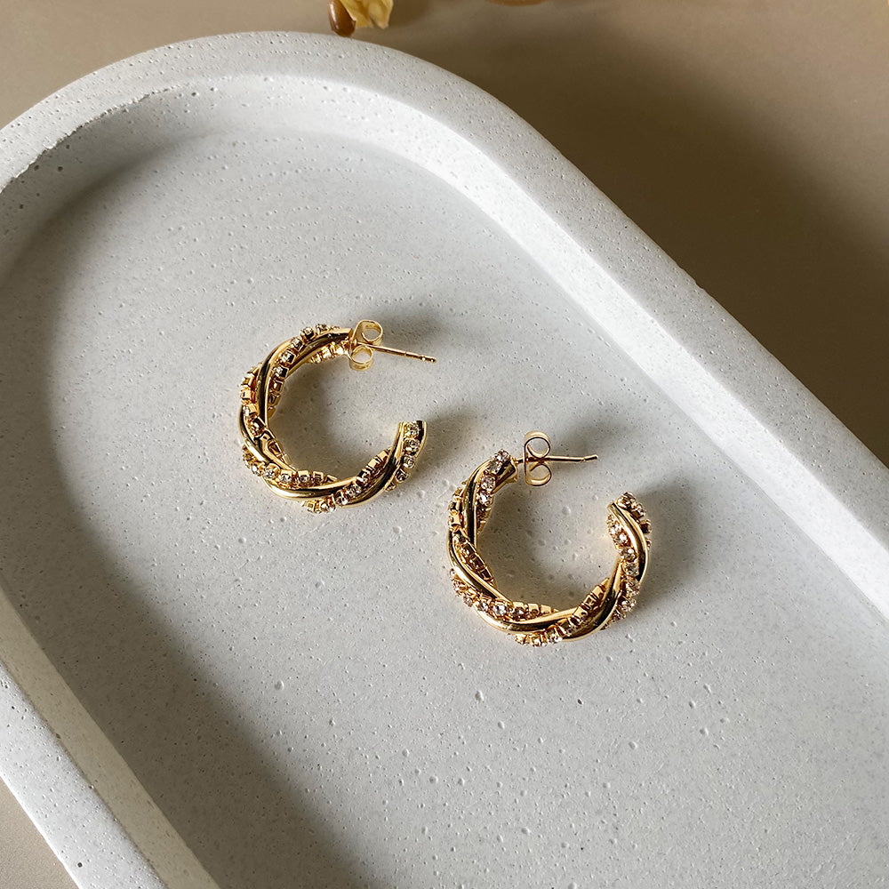 Twisted Royale Hoops Earrings