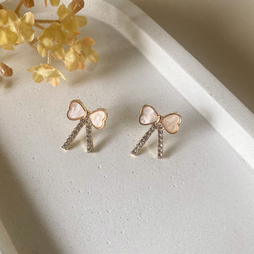 Crystal Bowtie Earrings