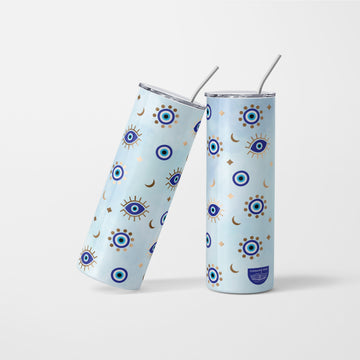 Evil Eye Pattern Tumbler - 600ml