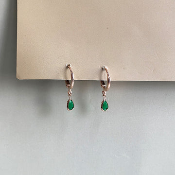 Mini Elora Teardrop Earrings - RoseGold
