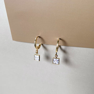 Mini Square Spark Earrings