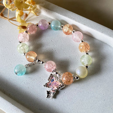 Candy Butterfly Beaded Bracelet