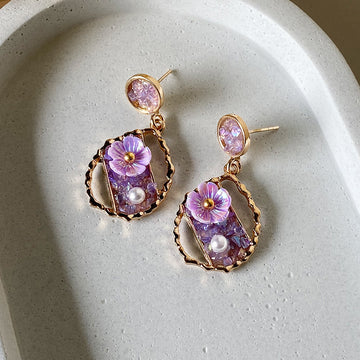 Blooming Amethyst Earrings