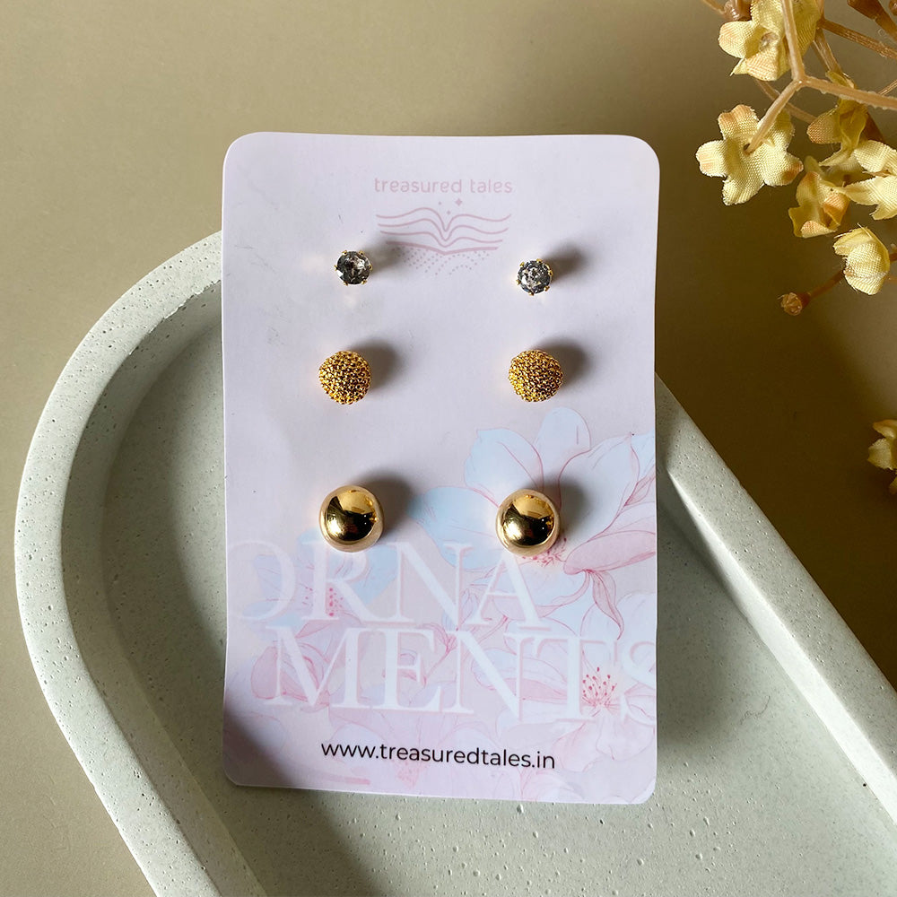 Classic Trio Stud Set