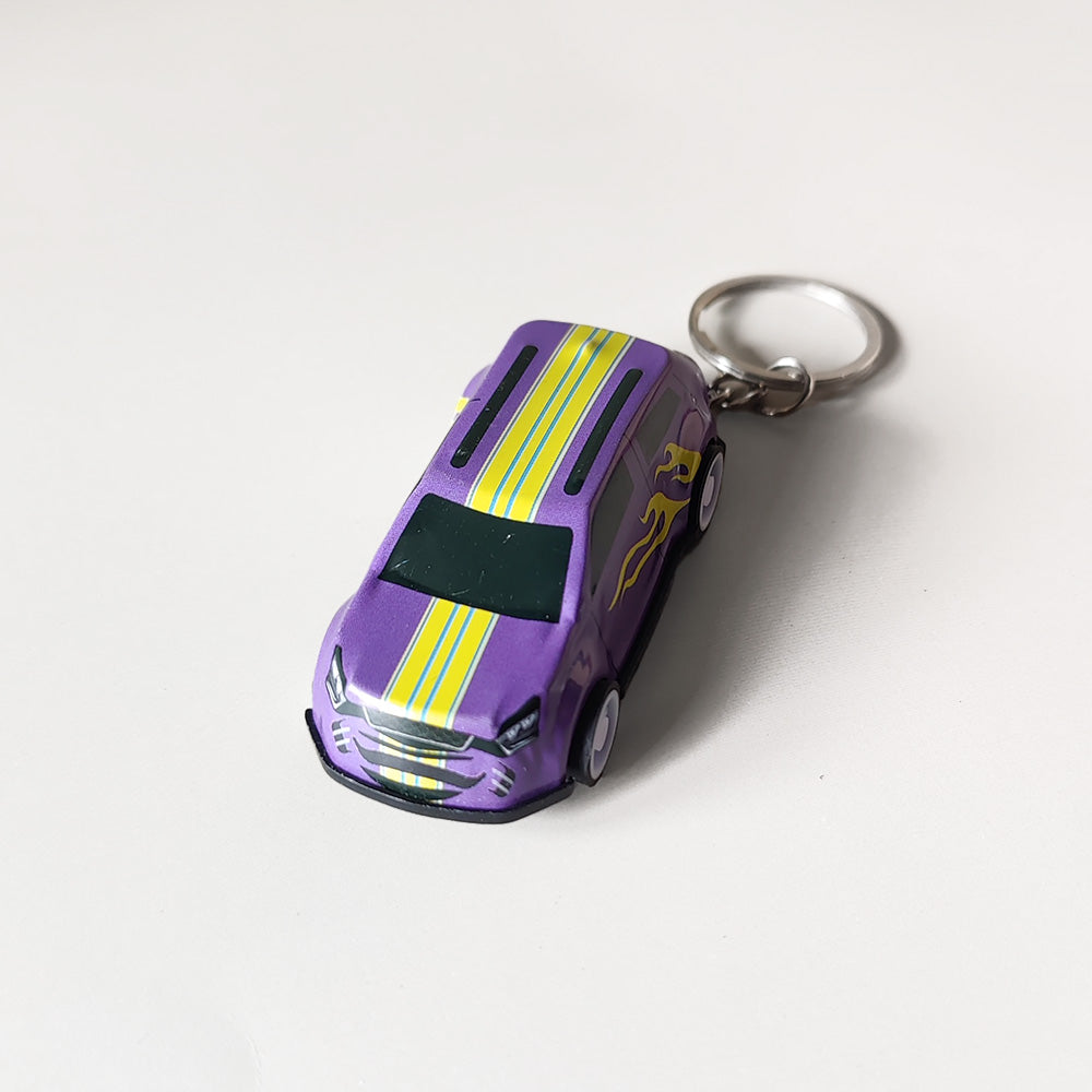 Mini Pullback Car Keychain